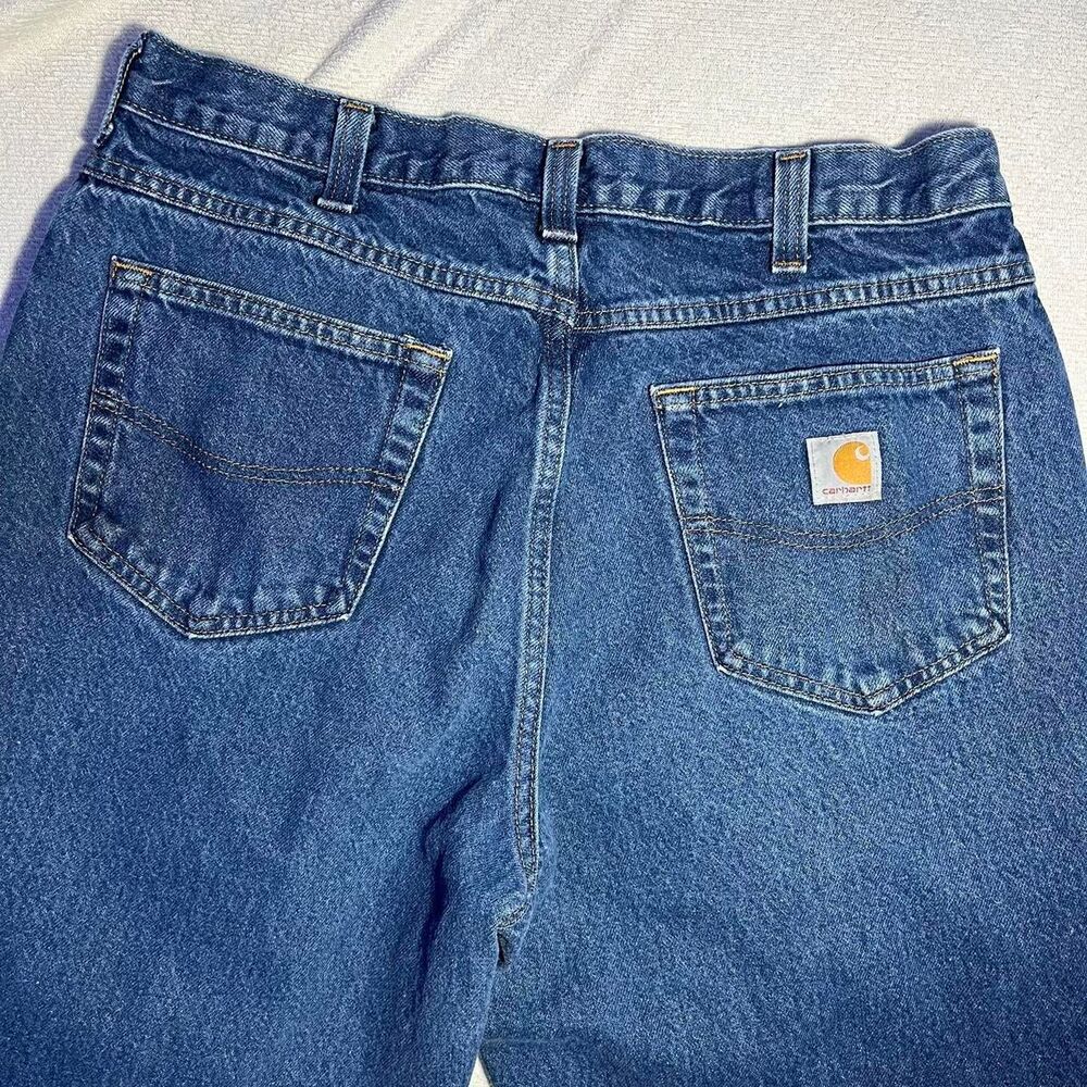 Carhartt Men's Blue and Navy Jeans